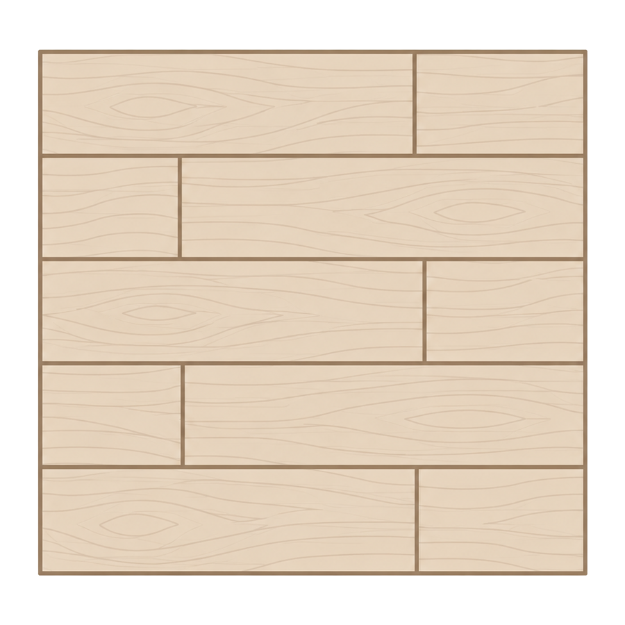 Straight lay oak flooring pattern